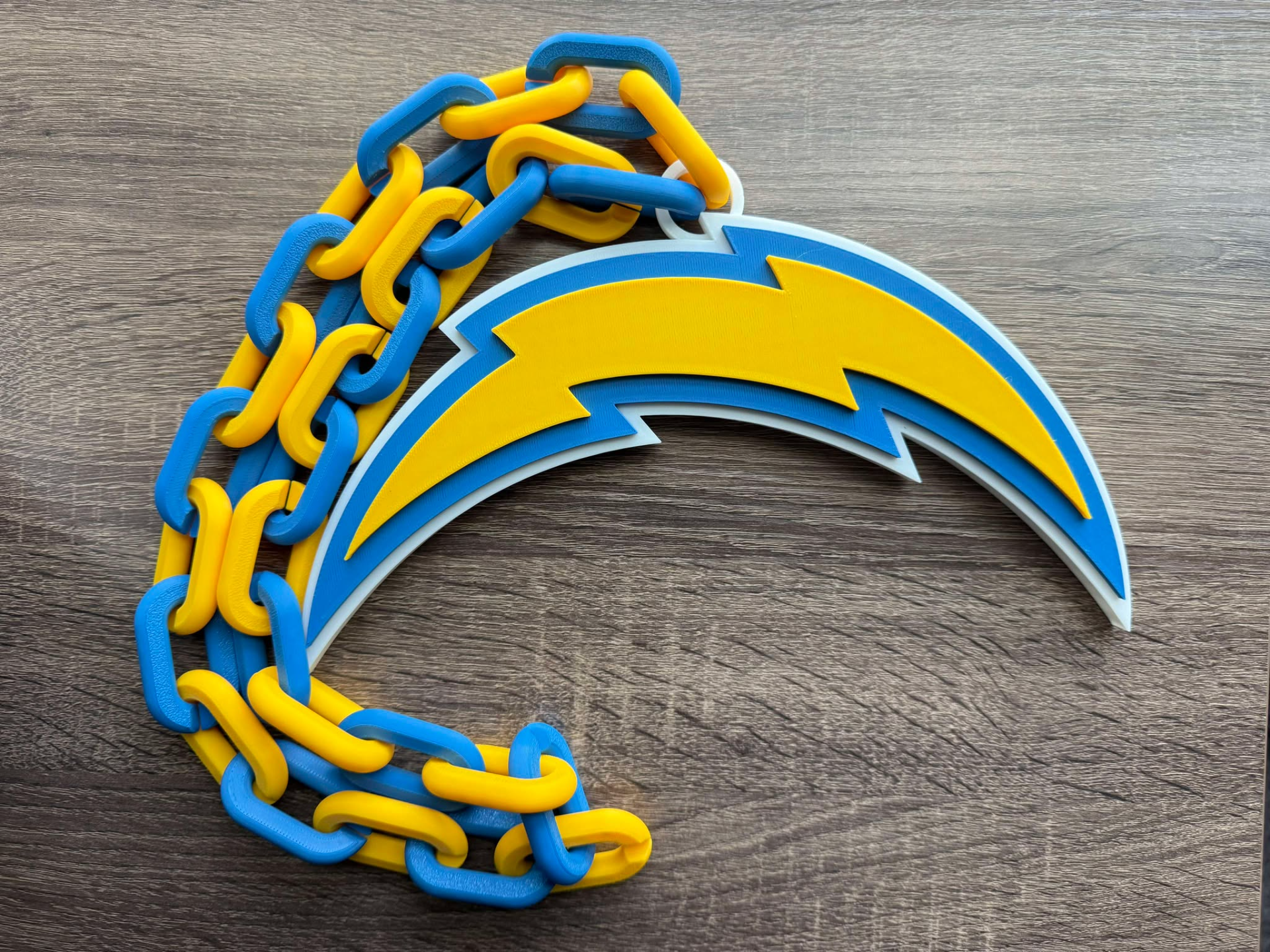 Los Angeles Chargers Oversized Necklace, Pendant
