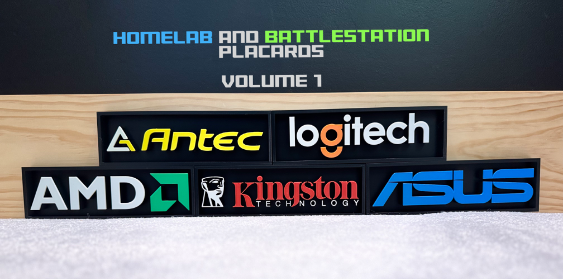 Homelab & Battlestation Placards Volume 1
