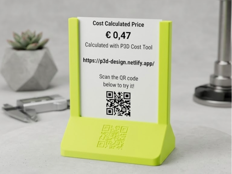 Minimalist Price Tag Stand – Sales Tool