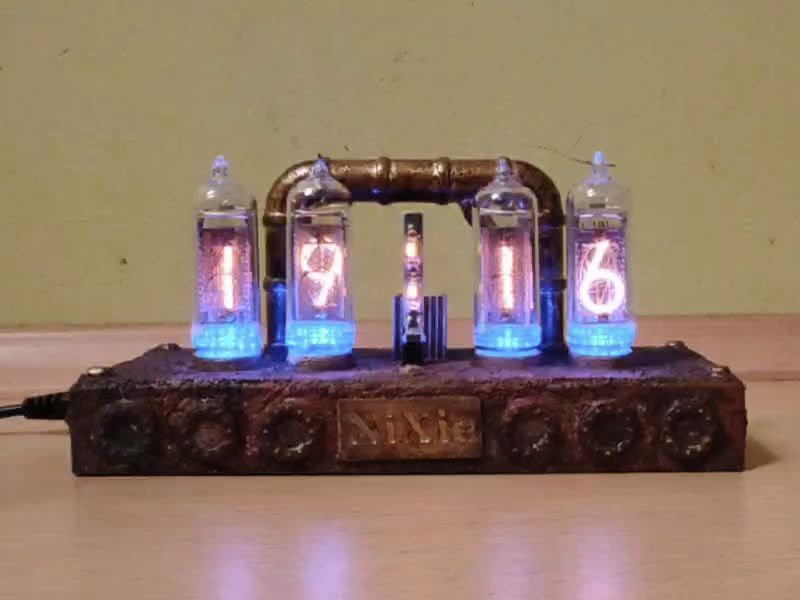 Steampunk Nixie Clock Case