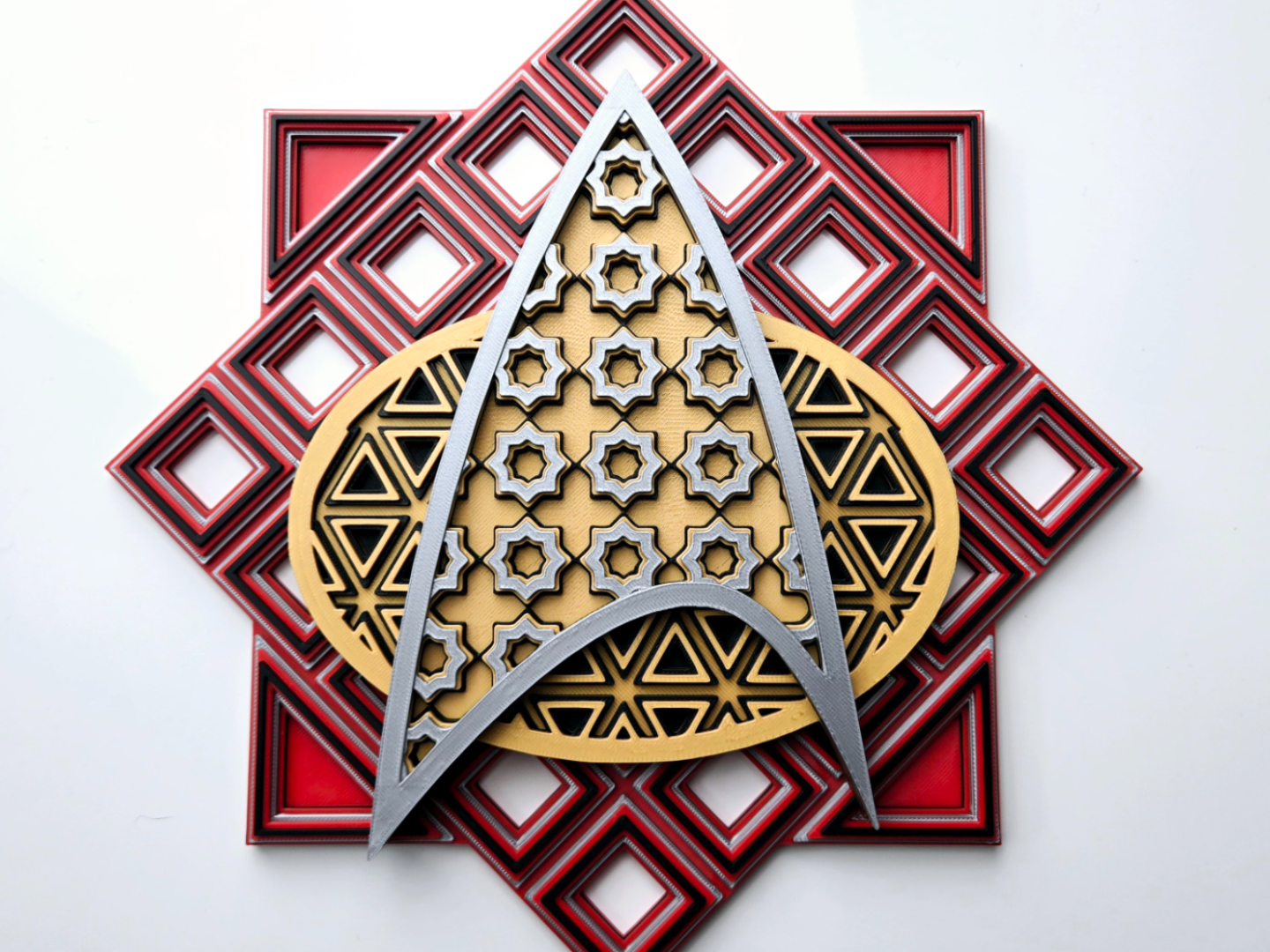 Star Trek TNG Dimensional Grid Mosaic