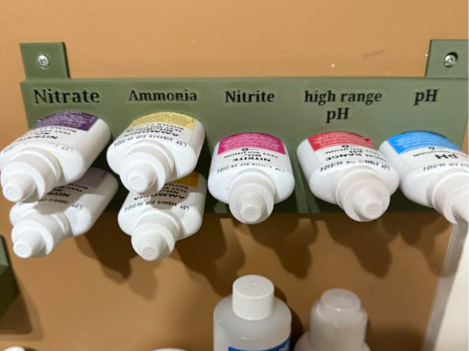 Fish Tank Test Kit Wall Holder