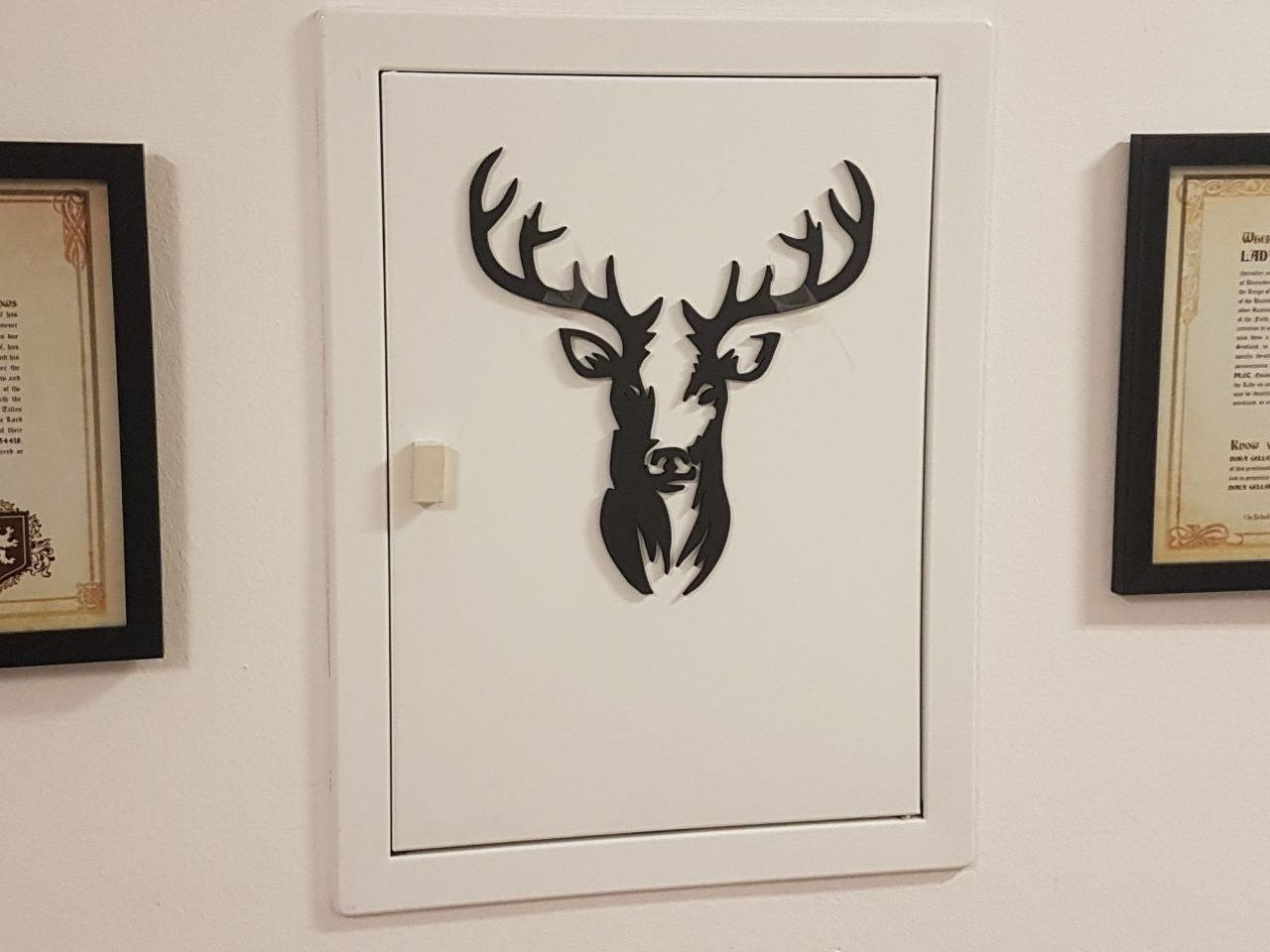 Hirschkopf Wandtattoo