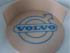 Coaster with Volvo logotype