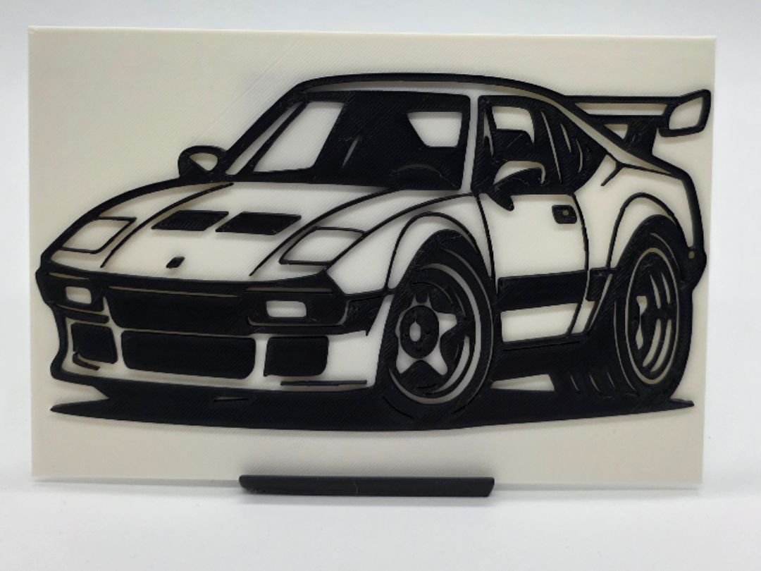 2D Wall Art DeTomaso Pantera TinyCar