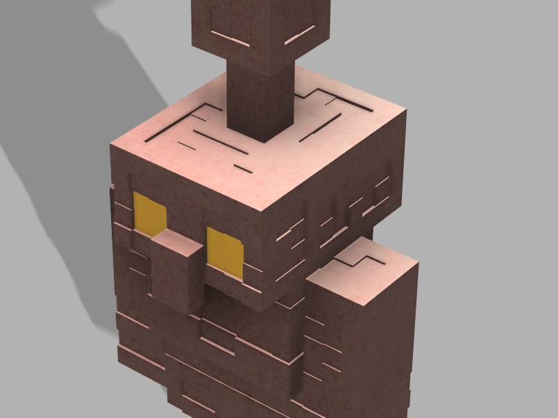 Life-Size Copper Golem Statue