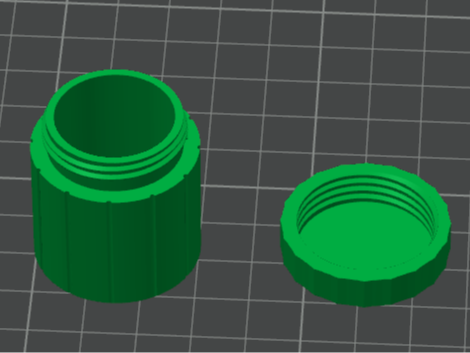 generic 3d printed container