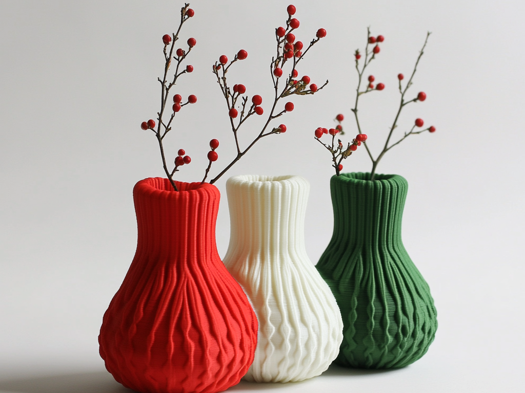 Christmas Sweater Inspired Vase
