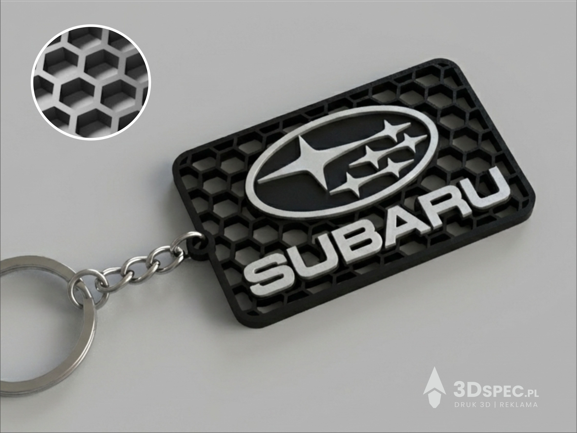 Subaru logo keychain