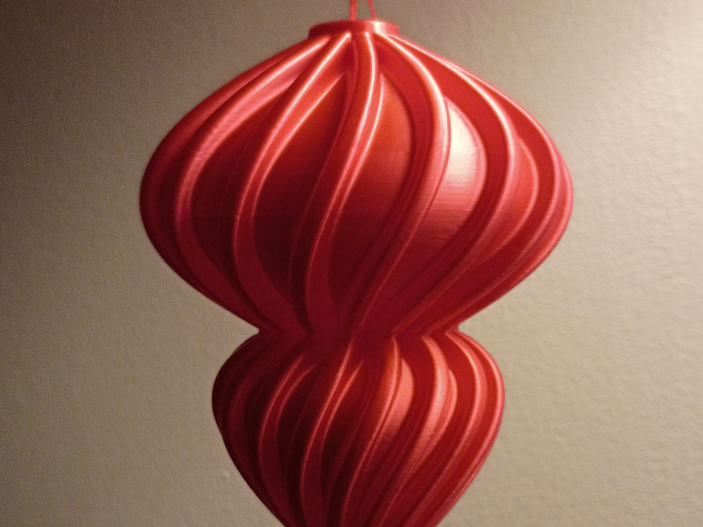 Spiral Double Bulb Christmas Ornament