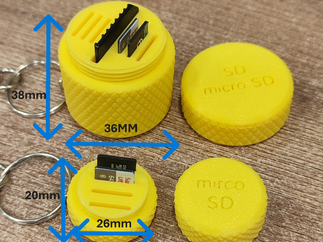 SD and micro SD card case