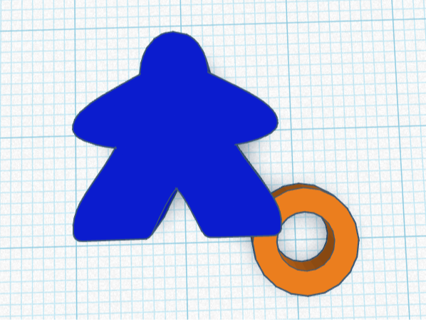 Meeple Keychain