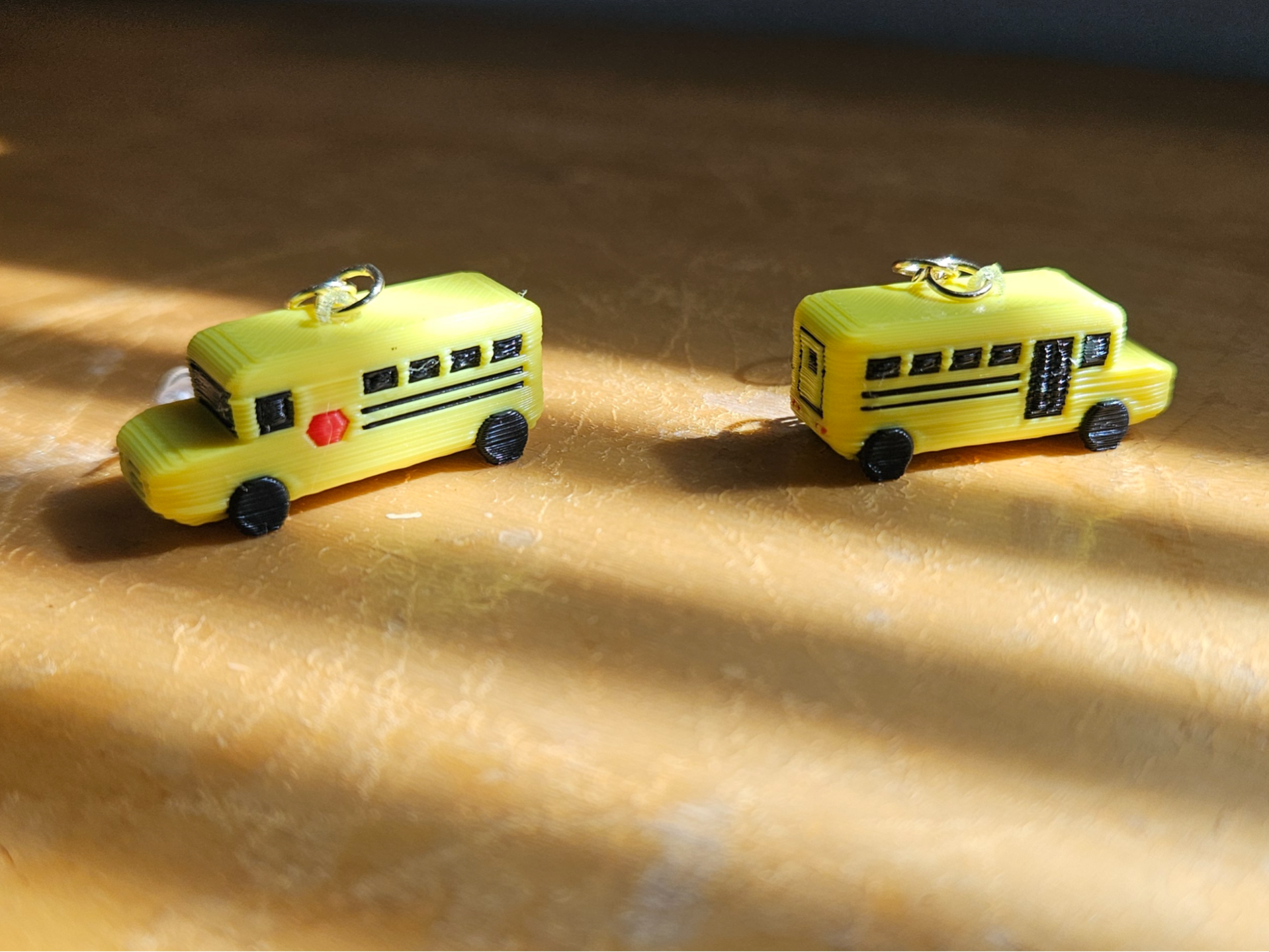 3D Bus Earrings