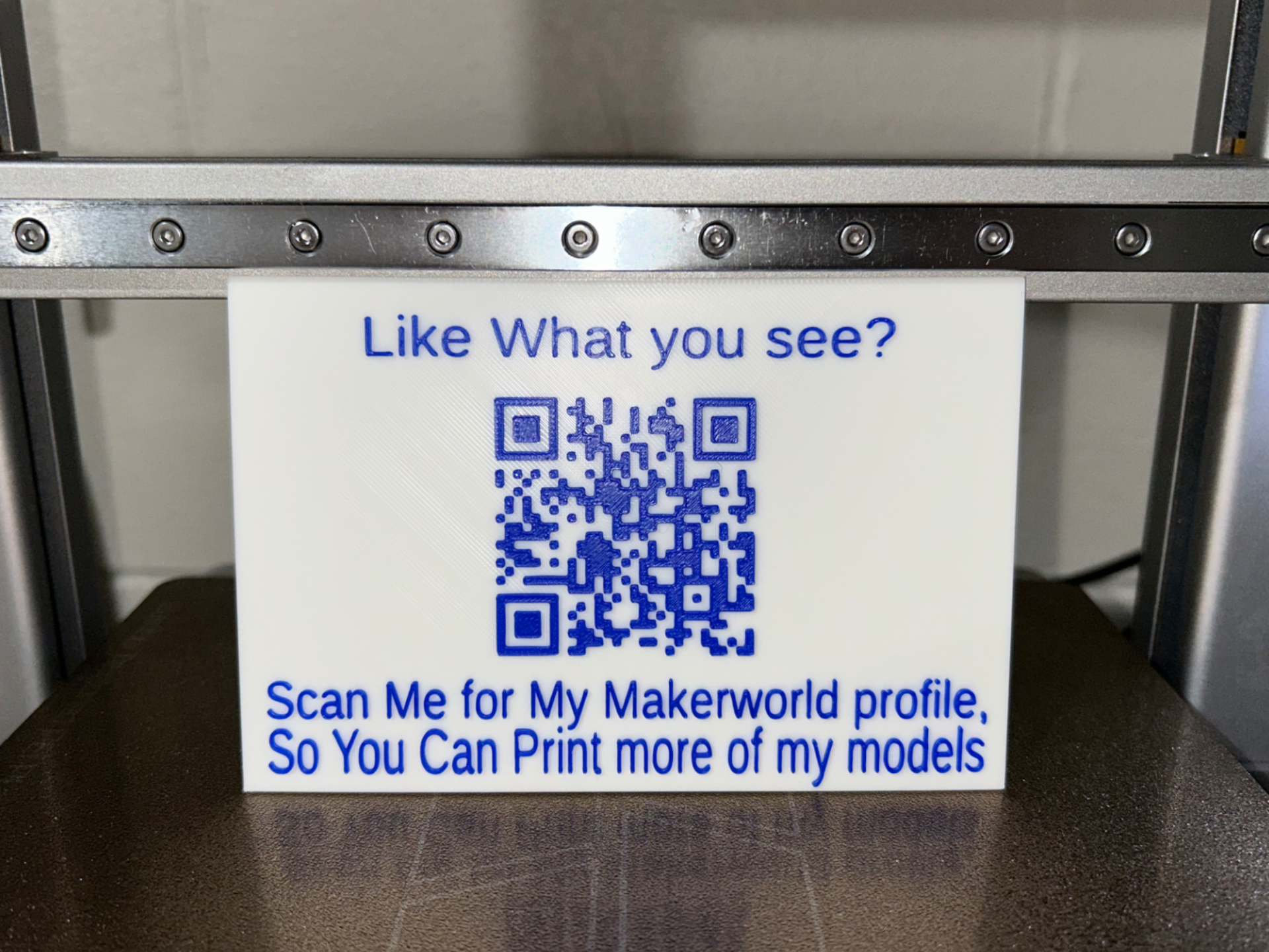Customizable Qr Sign for Going to your profile