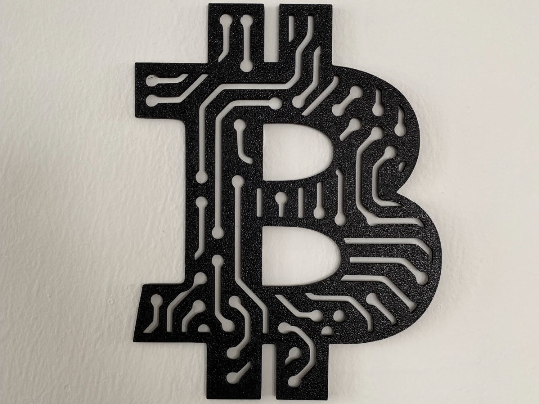 Bitcoin Logo Wall Art