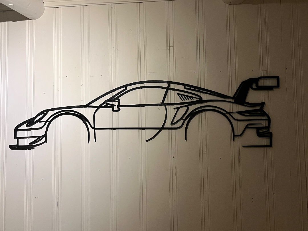 Porsche 911 RSR wall art