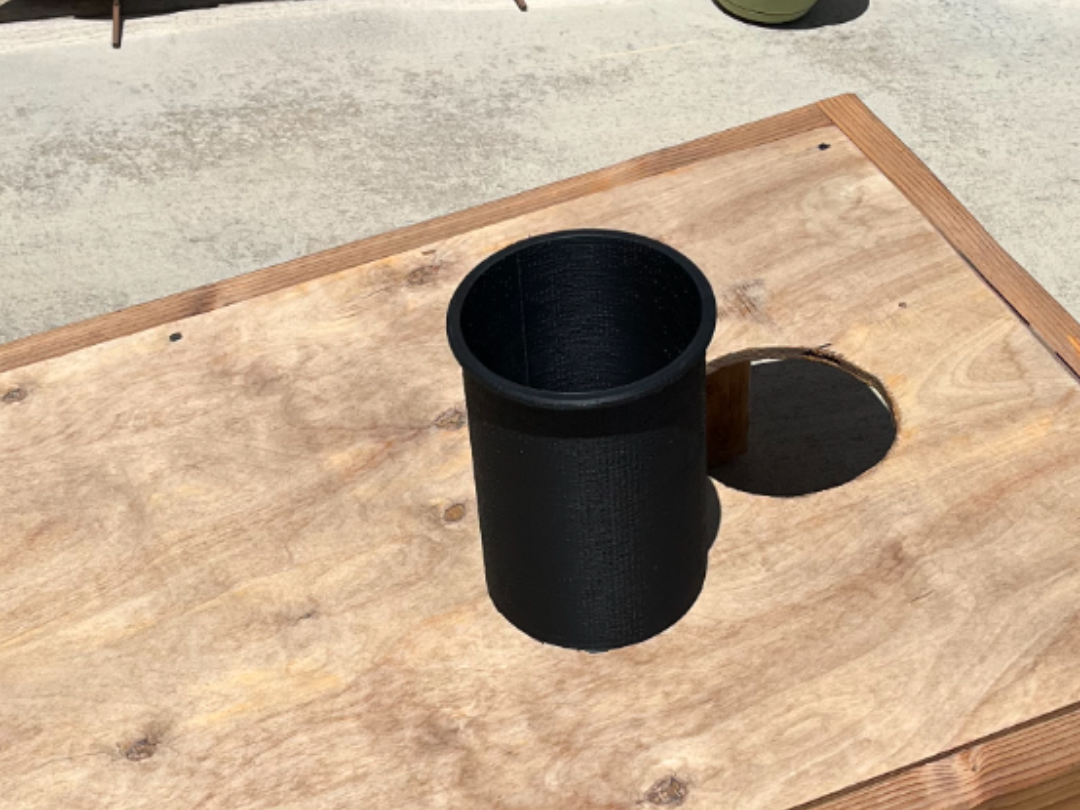 Bean bag catcher for corn hole