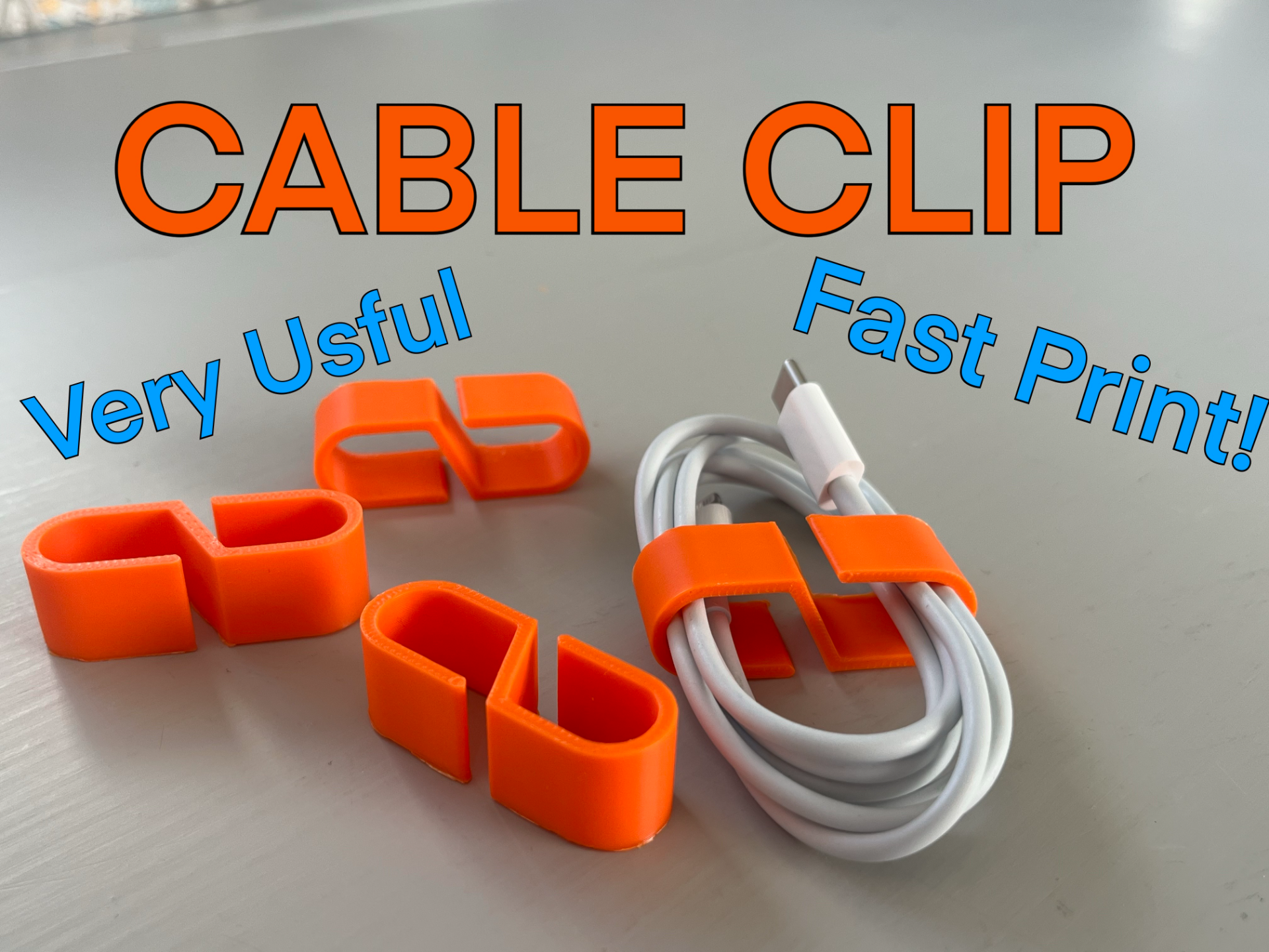 Cable Clip - FAST PRINT!