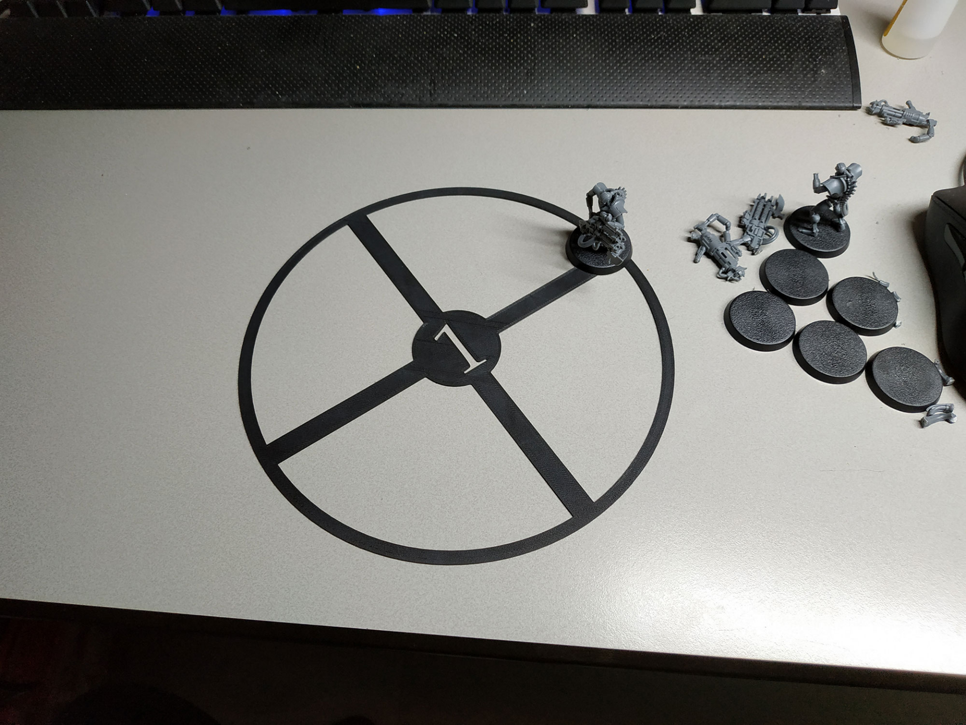 Warhammer40k thin / flexible objective markers