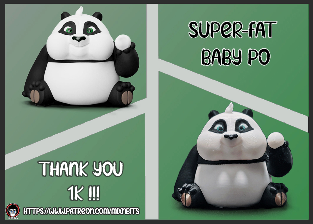 Super-fat baby Po