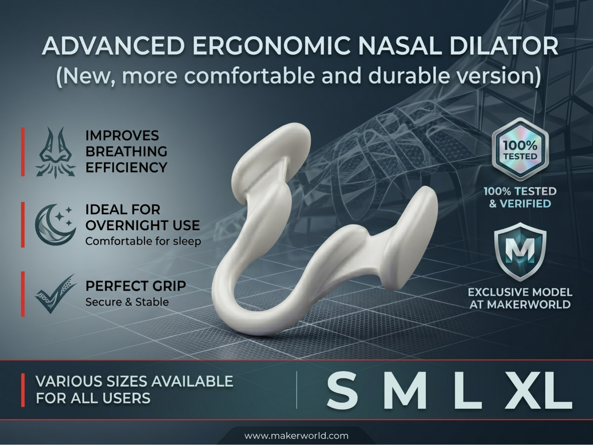 Advanced Ergonomic Nasal Dilator NEW v2