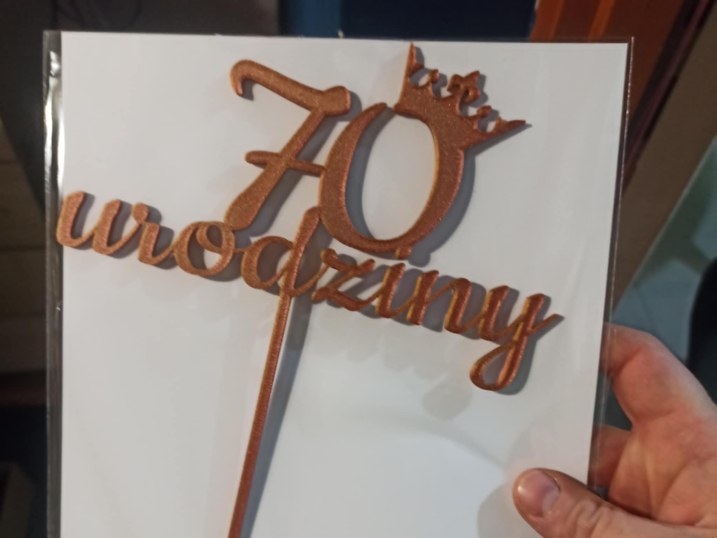 Topper 70 Urodziny