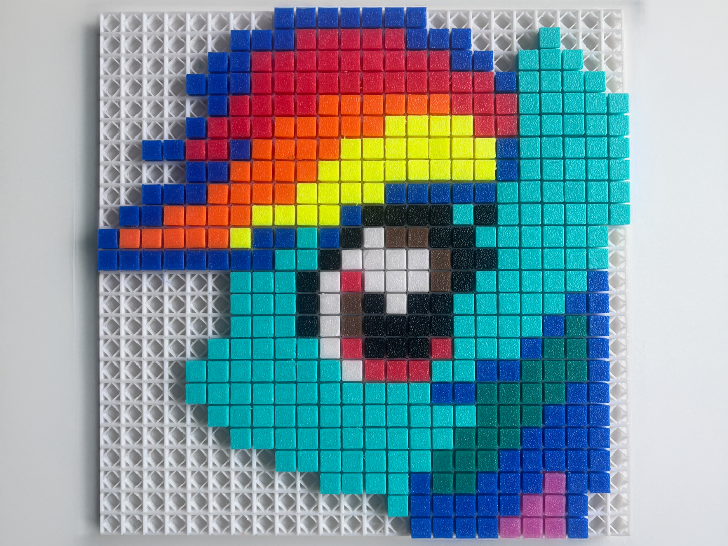 Rainbow Dash My Little Pony Pixel Draft Art