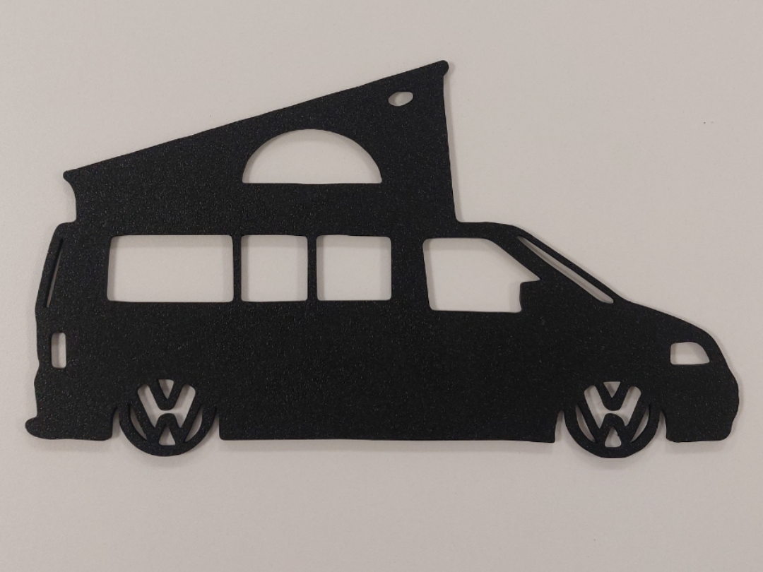 VW Camper van funky silhouette wall art 2017