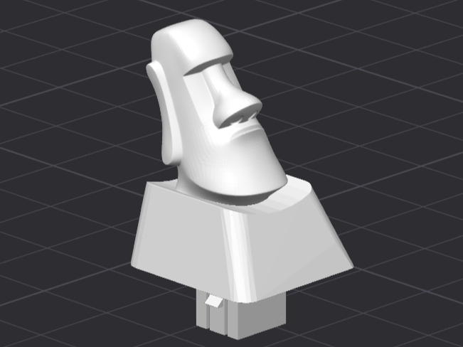 Membrane Keyboard Keycap Moai
