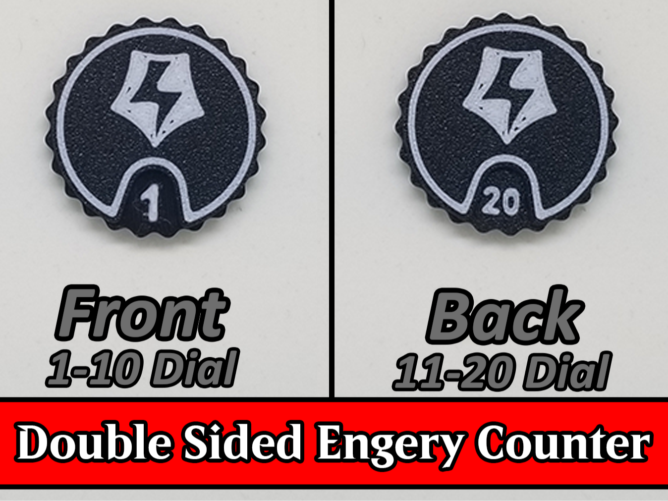MTG Energy Counter - Double Sided 1-20 Dial