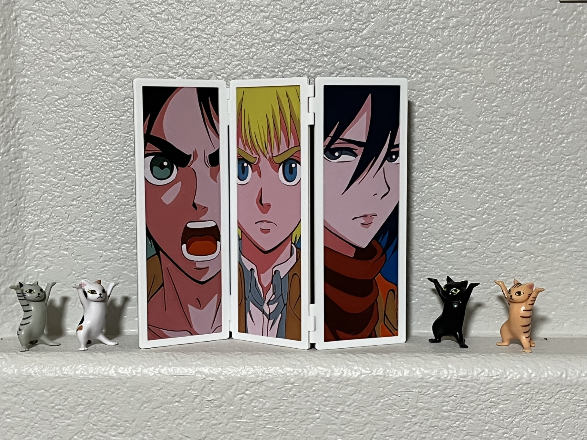 Triptych Display: Attack on Titan