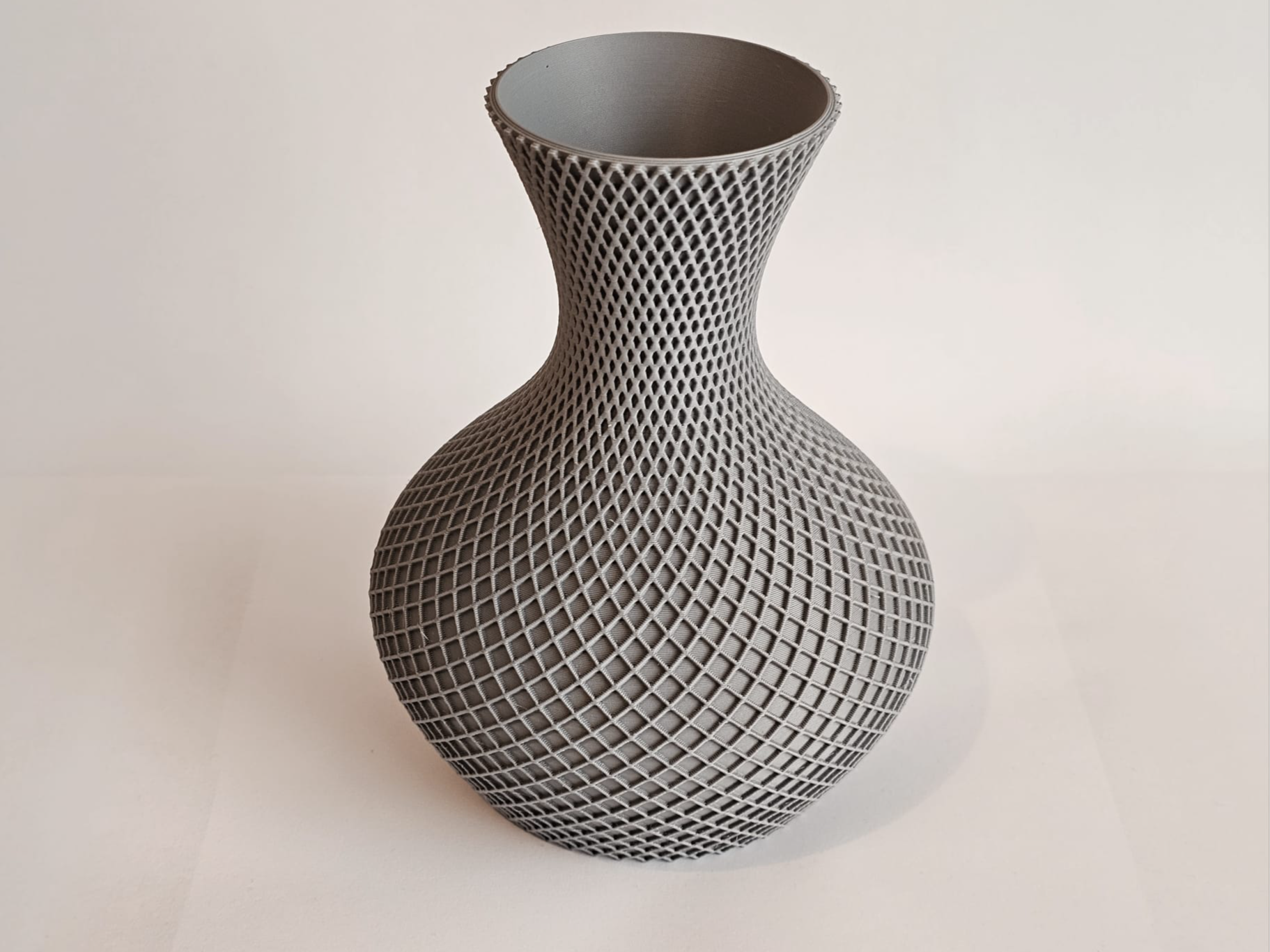 3D-printed geometric vase