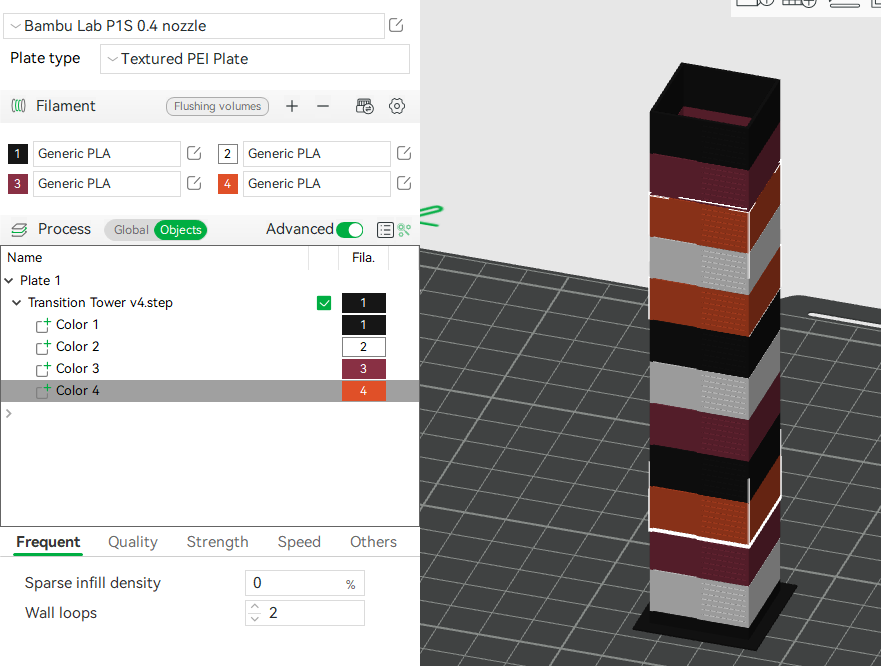4 Color Transition Tower
