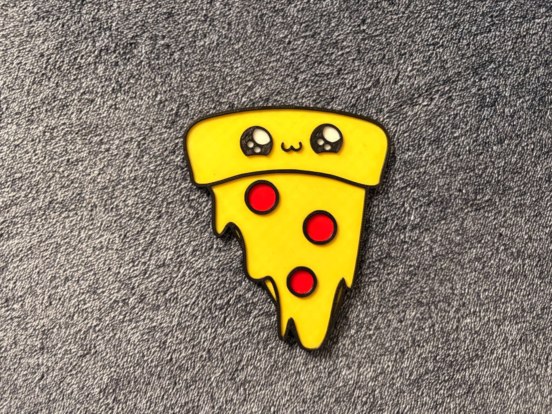 Kawaii Pizza Slice Coaster (Cute Multicolor)