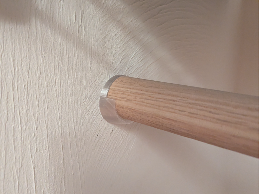 US Closet Bar Holder (1-1/4")