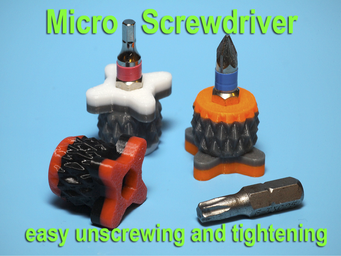 Micro Screwdriver - easy unscrewing and tightening
