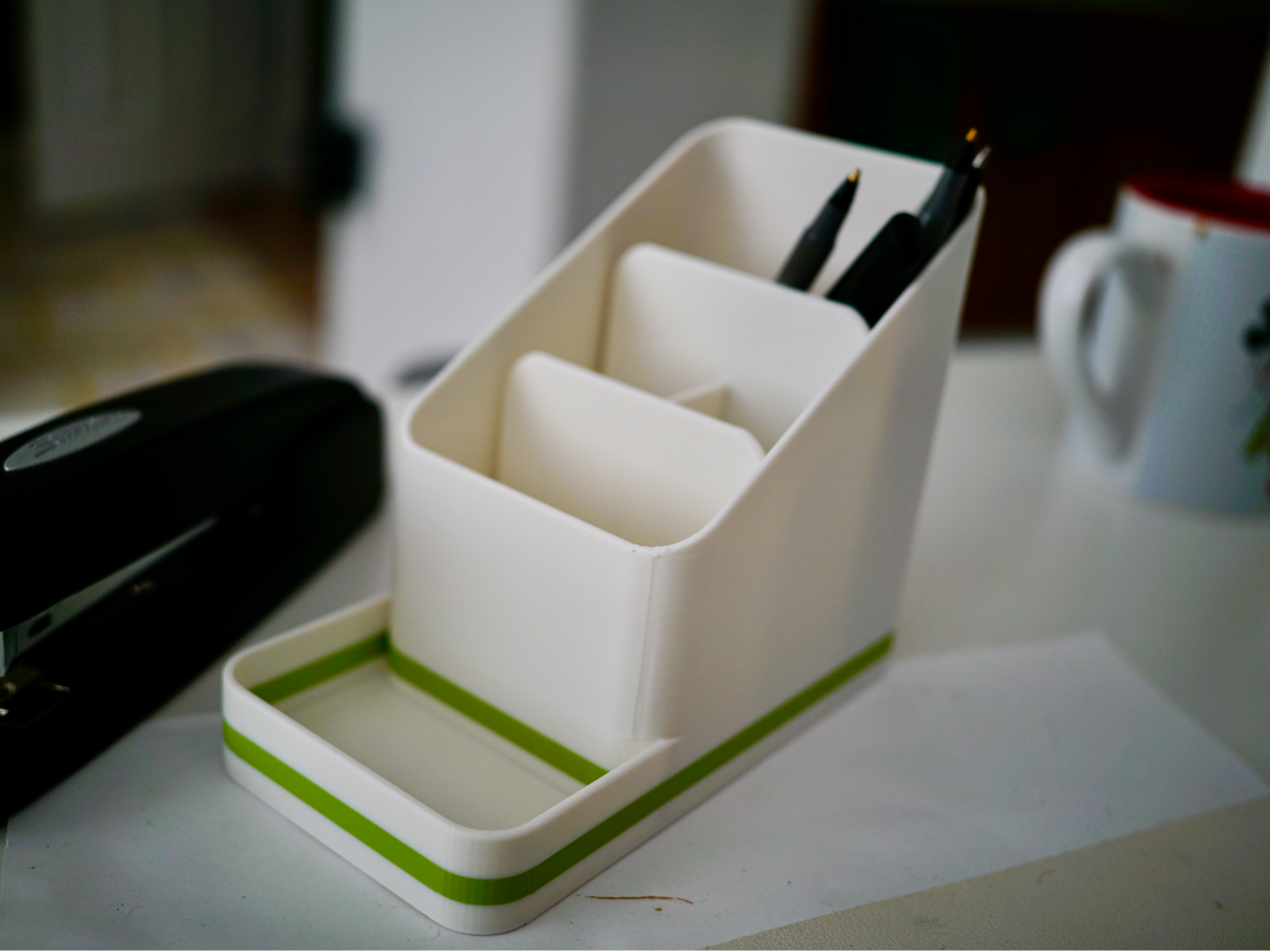 Minimalist Tiered Utensil Caddy / Desk Organizer