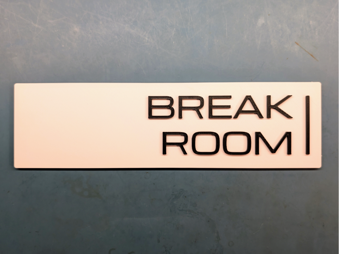 Break Room - Severance Room Sign