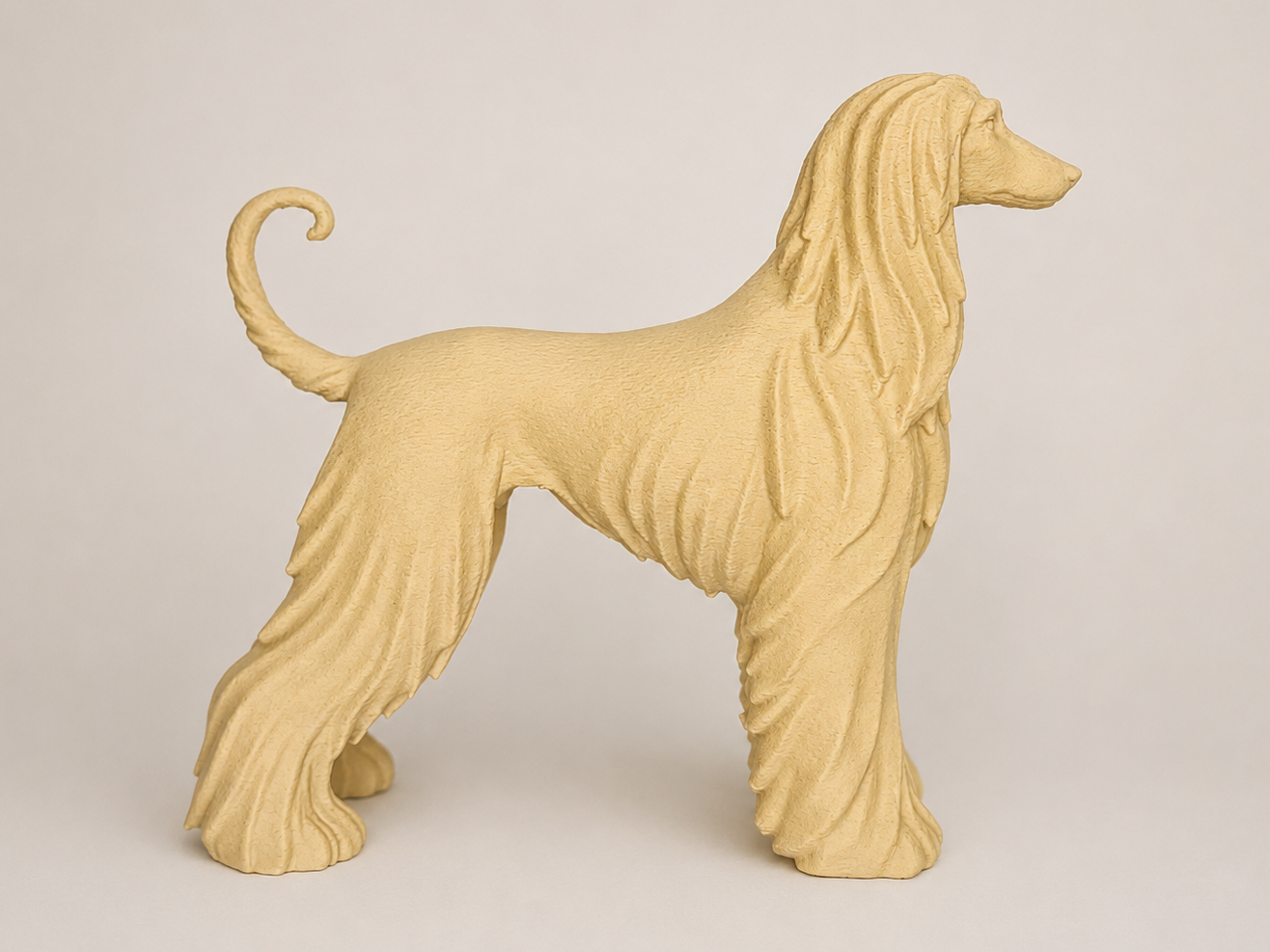 Elegant Afghan Hound – Luxury Dog Sculpture