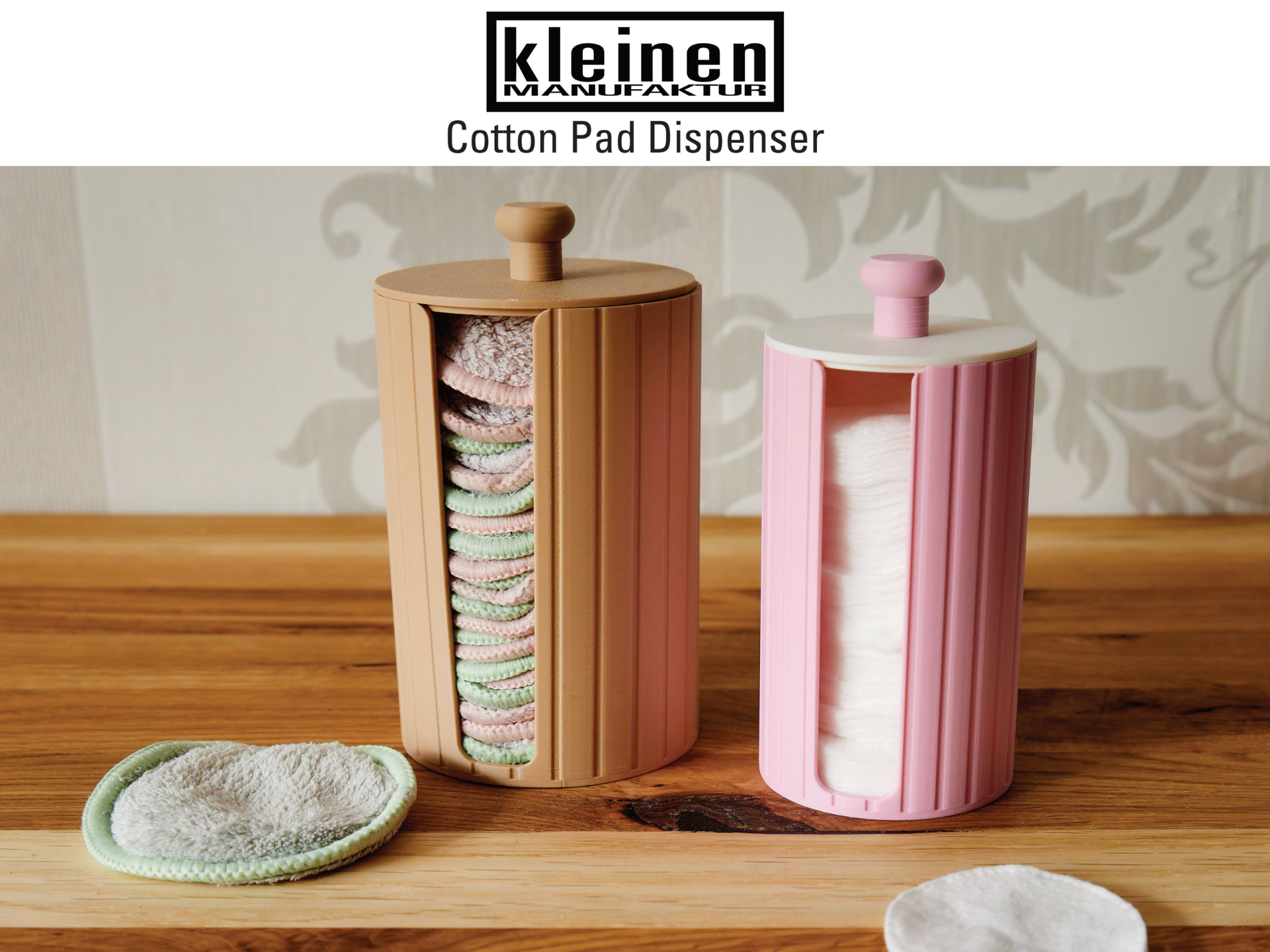 Cotton Pad Dispenser for Cloth Pads & Cotton Pads