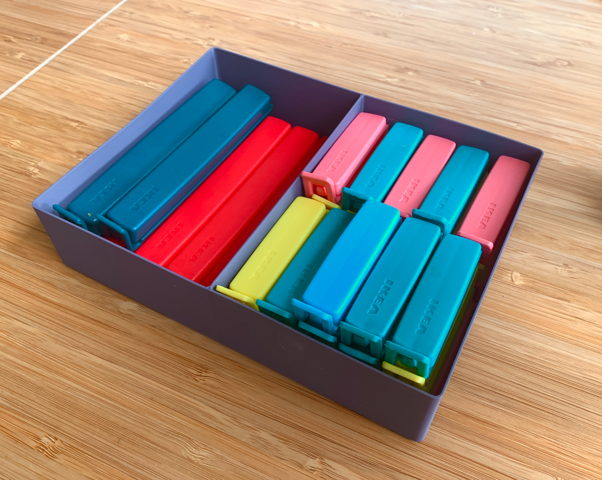 IKEA Bevara sealing clip set holder