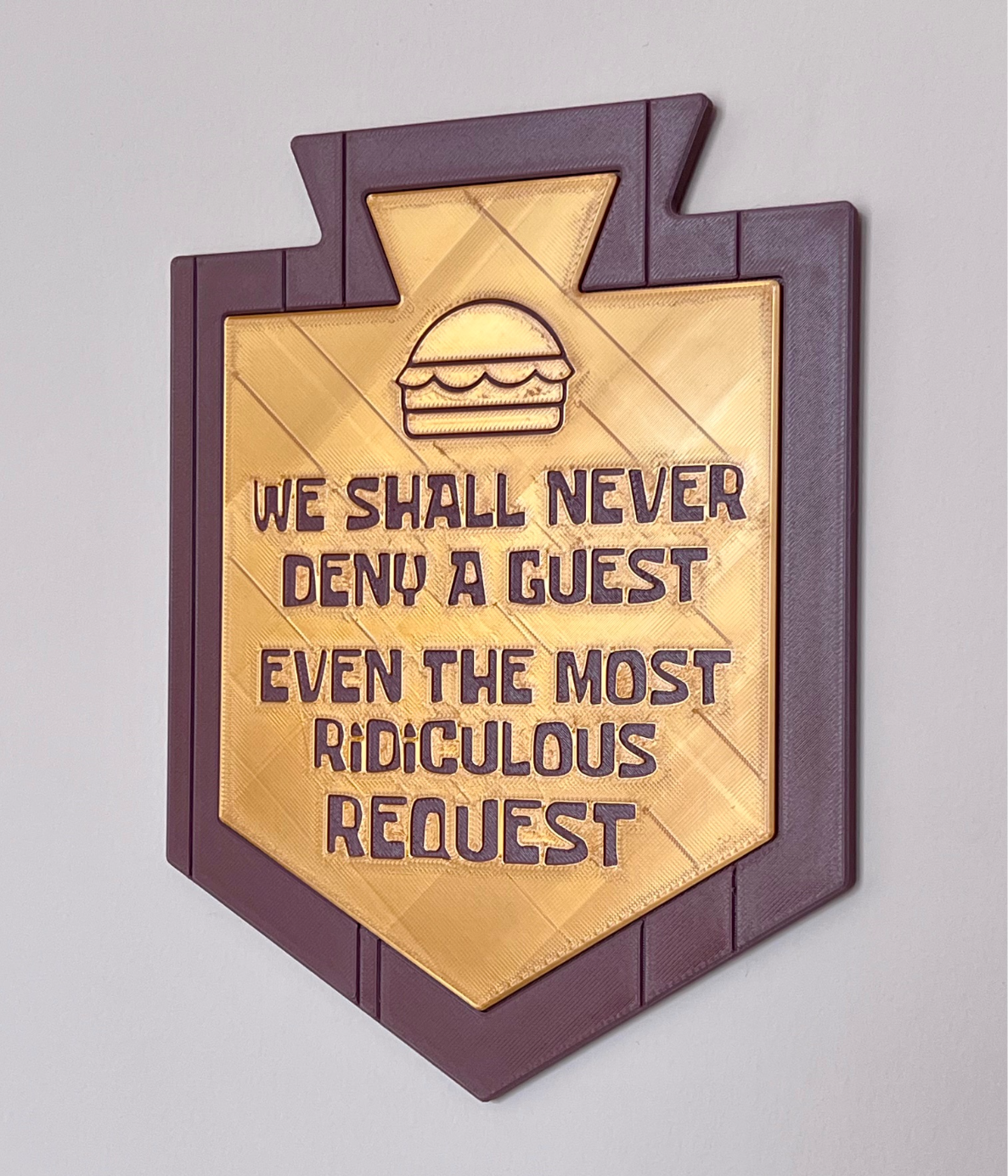 Krusty Towers Plaque