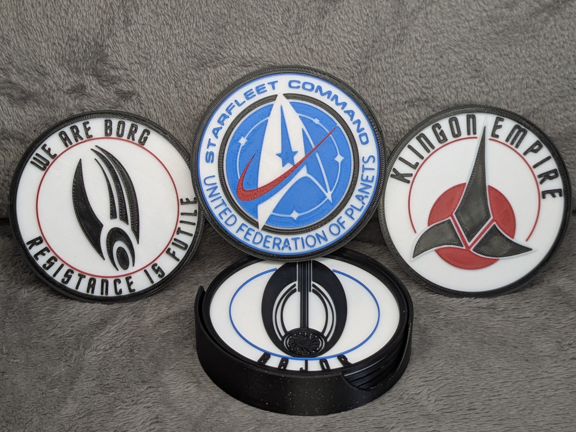 Star Trek Stackable 3D Coaster Set -Factions Set A