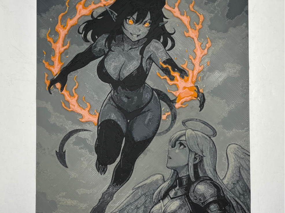 Demon Angel Fight Hueforge