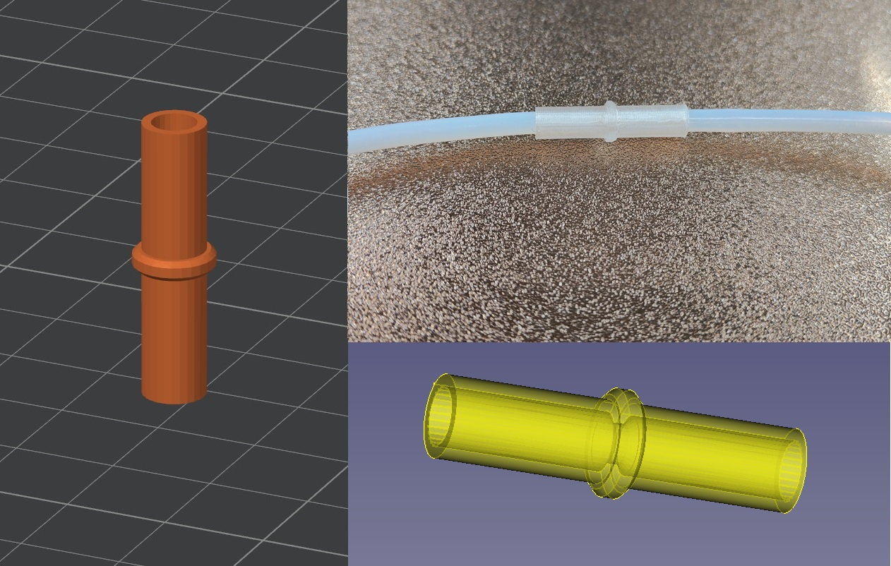 PTFE Connector Adapter 4mm Extension