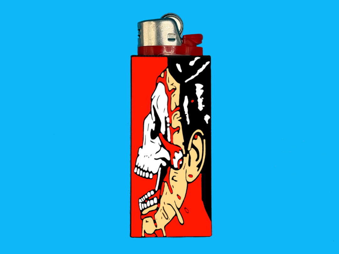 Shredded Face lighter case