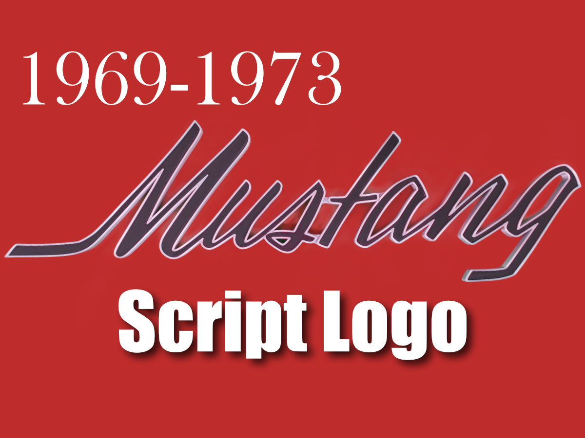 1969-1973 Mustang Script Logo
