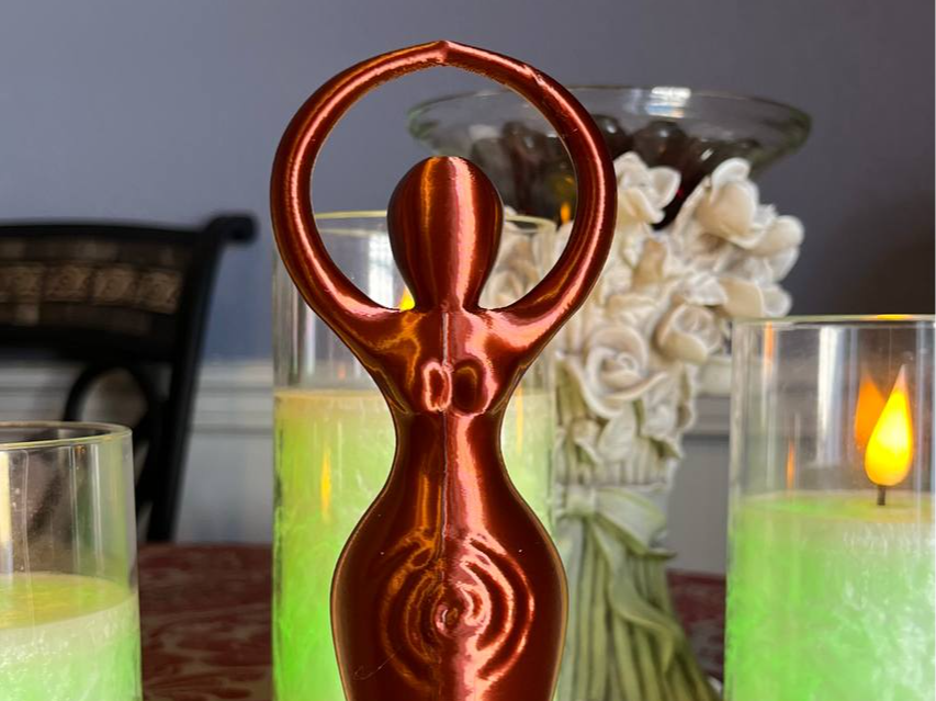 Spiral Goddess, Flat Base, size increased