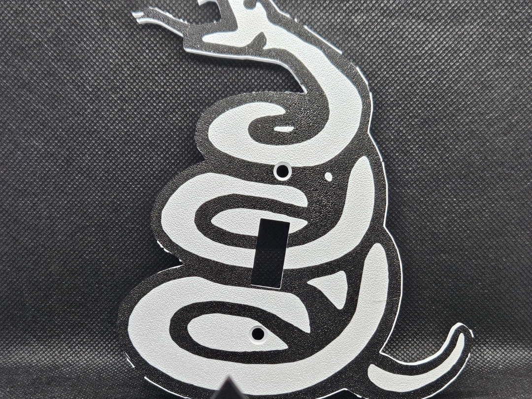 Gadsden Snake light switch plate
