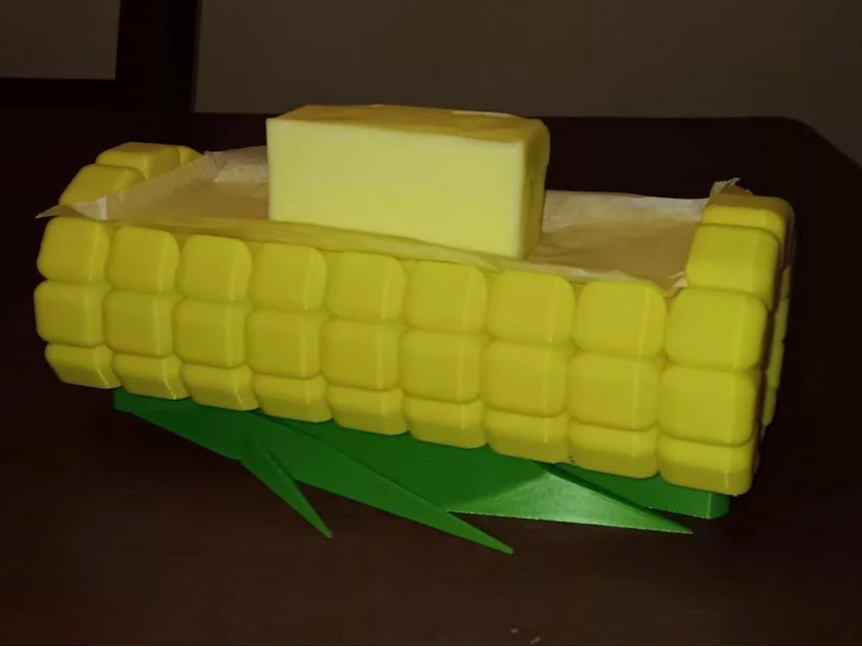 Corn Butter Dish With Knife Compartment